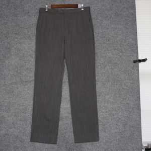 Brooks Brothers 1818 Regent Flat Front Dress Pants Mens 35 Gray 100% Wool
